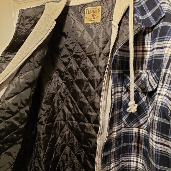 Redhead flannel hoodie Clearance